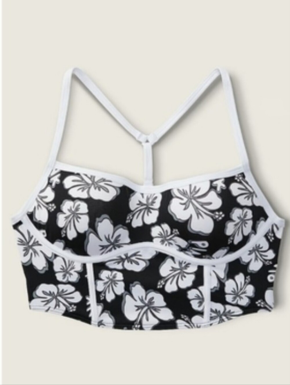Victoria's secret pink ultimate corset push-up sports bra MEDIUM Tropical Floral